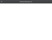 Tablet Screenshot of holocaustawareness.com